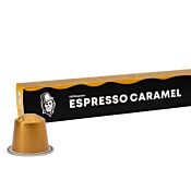 Kaffekapslen Espresso Caramel Premium paquet et capsule pour Nespresso
