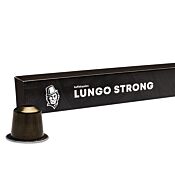 Kaffekapslen Lungo Strong package and capsule for NespressoÂ®