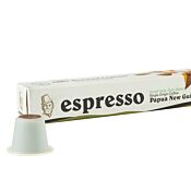Kaffekapslen Single Origin Papua New Guinea Espresso pakke og kapsel til Nespresso
