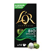 L'OR Bio Organic paquet et capsule pour Nespresso®