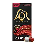 L'OR Indonesia package and capsule for Nespresso®