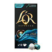L'OR Papua New Guinea package and capsule for Nespresso®