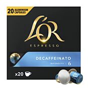 L'OR Decaffeinato XL package and capsule for Nespresso®