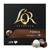 L'OR Forza Big Pack package and capsule for Nespresso®