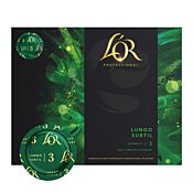 L'OR Lungo Subtil package and capsule for Nespresso Pro