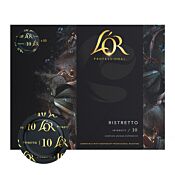 L'OR Ristretto package and capsule for Nespresso Pro