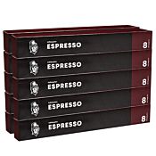 Pack de 100 capsules en aluminium de Kaffekapslen Espresso pour Nespresso