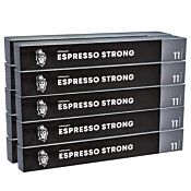 Packung mit 100 Aluminiumkapseln Kaffekapslen Espresso Strong für Nespresso