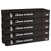 Pack de 100 capsules en aluminium de Kaffekapslen Lungo Strong pour Nespresso