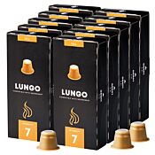 Starterpack mit 100 Plastikkapseln Kaffekapslen Lungo für Nespresso