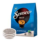 Senseo Decaf package and pods for Senseo