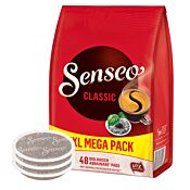 Senseo Classic XXL Mega Pack package and pods for Senseo