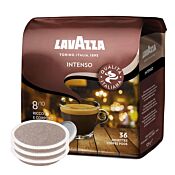 Lavazza Intenso package and pods for Senseo