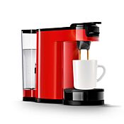 Red Senseo Switch 3-in-1 side with cup