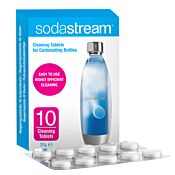 Rengöringstabletter och förpackning från Sodastream