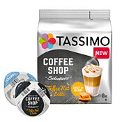 Coffee Shop Selections Toffee Nut Latte pakke og kapsel til Tassimo