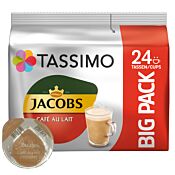 Jacobs Café au Lait Big Pack pakke og kapsel til Tassimo
