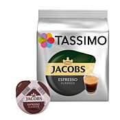 Jacobs Espresso Classico pakke og kapsel til Tassimo