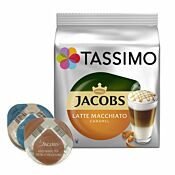 Jacobs Latte Macchiato Caramel paket och kapslar till Tassimo