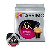 L'OR Café Long Intense package and capsule for Tassimo