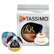 L'OR Cappuccino Packung und Kapsel für Tassimo