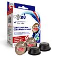 Caffenu Cleaning capsules package and capsule for Lavazza a Modo Mio