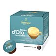 Dallmayr Crema d'Oro Caffè Latte package and capsule for Dolce Gusto
