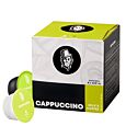 Kaffekapslen Cappuccino pakke og kapsel til Dolce Gusto