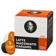 Kaffekapslen Latte Macchiato Caramel paquet et capsule pour Dolce Gusto
