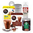 A hot chocolate package deal for Dolce Gusto with whipped cream and a latte art decoration kit