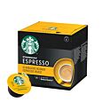 Starbucks Blonde Espresso Roast package and capsule for Dolce Gusto