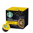 Starbucks Sunny Day Blend Americano package and capsule for Dolce Gusto

