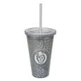 Kaffekapslen Transparent double wall cup with straw