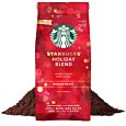 Holiday Blend ground coffee from Starbucks 

