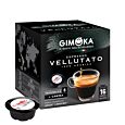 Gimoka Espresso Vellutato Packung und Kapsel für Lavazza a Modo Mio