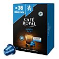 Café Royal Lungo Maxi Pack package and capsule for Nespresso
