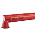 Kaffekapslen Dynamite Coffee pak en capsule voor Nespresso
