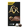 L'OR Forza package and capsule for Nespresso®