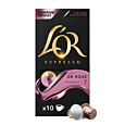 L'OR Or Rose package and capsule for Nespresso