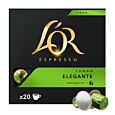 L'OR Lungo Elegante Big Pack package and capsule for NespressoÂ®