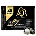L'OR Ristretto 40 package and pod for Nespresso
