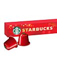 Starbucks Holiday Blend package and capsule for Nespresso
