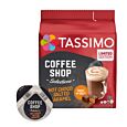 Coffee Shop Selections Hot Choco Salted Caramel package and capsule for Tassimo