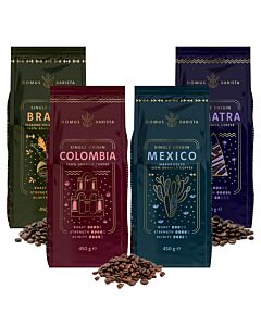 Domus Barista Single Origin coffee beans starter pack 