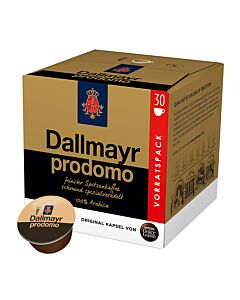 Dallmayr Prodomo Big Pack package and capsule for Dolce Gusto