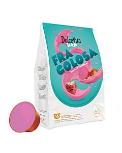 Dolce Vita Fragolosa package and capsule for Dolce Gusto