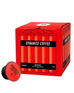 Kaffekapslen Dynamite Coffee package and capsule for Dolce Gusto
