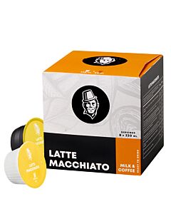 Kaffekapslen Latte Macchiato package and capsule for Dolce Gusto