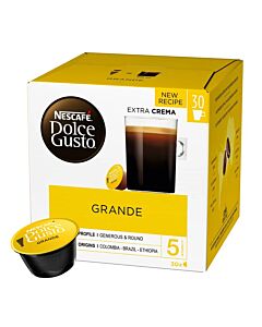 Nescafé Grande Big Pack pakke og kapsel til Dolce Gusto