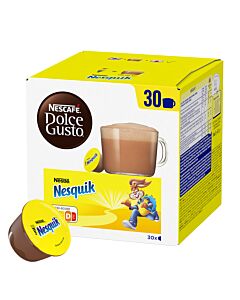 Nescafé Nesquik 30 package and pod for Dolce Gusto

